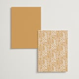 "Tribal Rythm" - Table Numbers in Amber by Selima Akhter - Back of Card Options