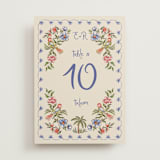"Artisan Wedding" - Table Numbers in Sea by Chris Griffith - Front