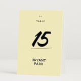 "Courthouse" - Table Numbers in Butter by Studio Suku - Folded