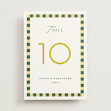 "grid" - Table Numbers in Citrus by Angela Quan - Front