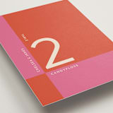 "Color Block" - Table Numbers in Pop by letterfix - Detail