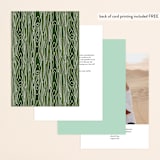 "Mountain View" - Table Numbers in Pine green by Ariel Rutland - Back of Card Options