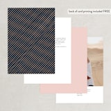 "Big City - San Francisco" - Table Numbers in Blush by Hooray Creative - Back of Card Options