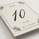 "Puglia" - Table Numbers in Rock by Pati Cascino - Detail