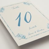 "Puglia" - Table Numbers in Ocean by Pati Cascino - Detail