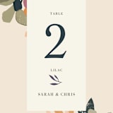 "flower press" - Table Numbers in Mauve by Peony Rose Design - Detail