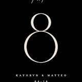 "Contour" - Table Numbers in Ecru by Erica Krystek - Detail