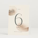 "gentleness" - Table Numbers in Sand by Sumak Studio - Folded