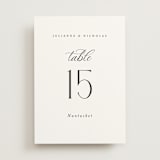 "Bold Elegance" - Table Numbers in Snow by Katherine Moynagh - Front