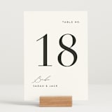 "the script" - Table Numbers in Tuxedo by Genna Blackburn - Displayed (stand not included)