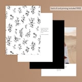 "Quintessential" - Table Numbers in Cotton by Everett Paper Goods - Back of Card Options