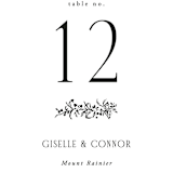 "Quintessential" - Table Numbers in Cotton by Everett Paper Goods - Detail