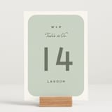 "Penumbra" - Table Numbers in Garden by Snow and Ivy - Displayed (stand not included)