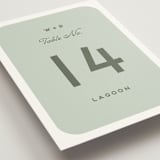 "Penumbra" - Table Numbers in Garden by Snow and Ivy - Detail