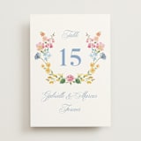 "Everlasting Romance" - Table Numbers in Meadow by Petra Kern - Front