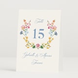 "Everlasting Romance" - Table Numbers in Meadow by Petra Kern - Folded