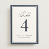 "Ariah" - Table Numbers in French Blue by Jennifer Postorino - Front