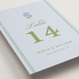 "Hydrangea Vines" - Table Numbers in Coastal by Madhvi Samimi - Detail