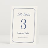 "Deluxe" - Table Numbers in Blueberry by Carolyn MacLaren - Folded