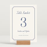 "Deluxe" - Table Numbers in Blueberry by Carolyn MacLaren - Displayed (stand not included)