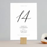 "Dashing" - Table Numbers in Pearl by Benita Crandall - Front