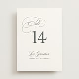"scamorza" - Table Numbers in Pearl by chocomocacino - Front