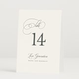 "scamorza" - Table Numbers in Pearl by chocomocacino - Folded