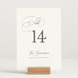 "scamorza" - Table Numbers in Pearl by chocomocacino - Displayed (stand not included)