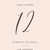 "Vision of Love" - Table Numbers in First Kiss by Design Lotus - Detail