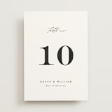 "Delicate Script" - Table Numbers in Cotton by Angela Thompson - Front