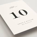 "Delicate Script" - Table Numbers in Cotton by Angela Thompson - Detail