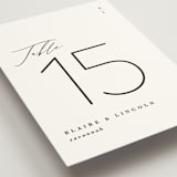 "Paire" - Table Numbers in Tuxedo by Kate Ahn - Detail