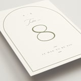 "Amelia" - Table Numbers in Olive by Kristie Kern - Detail