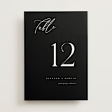"Corner" - Table Numbers in Midnight by Kelly Schmidt - Front