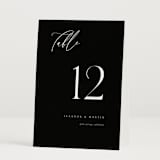 "Corner" - Table Numbers in Midnight by Kelly Schmidt - Folded