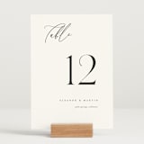 "Corner" - Table Numbers in Silk by Kelly Schmidt - Displayed (stand not included)