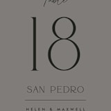 "The Ultimate After Party" - Table Numbers in Fog by Becky Nimoy - Detail