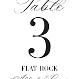 "This and That" - Table Numbers in Diamond by Jessica Corliss - Detail