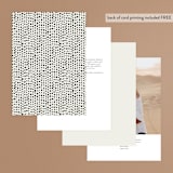 "Cadence" - Table Numbers in Ivory by Jennifer Wick - Back of Card Options