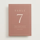 "Warm affection" - Table Numbers in Dusty Rose by Stacey Meacham - Front