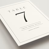 "Warm affection" - Table Numbers in Cotton by Stacey Meacham - Detail