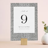 "Elegant Ethno" - Table Numbers in Noir by FRANI - Front