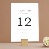"Minimalist Photo" - Table Numbers in Ivory by Nicole Walsh - Front