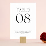 "Carino" - Table Numbers in Brise by Pati Cascino - Front