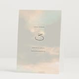 "Daybreak" - Table Numbers in Dove by Olivia Kanaley Inman - Folded