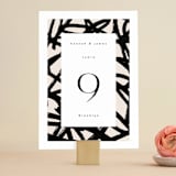 "West Side" - Table Numbers in Slate by Hudson meet Rose - Front