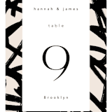 "West Side" - Table Numbers in Slate by Hudson meet Rose - Detail