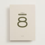 "Eisin" - Table Numbers in Vanilla Bean by Pati Cascino - Front