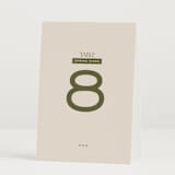 "Eisin" - Table Numbers in Vanilla Bean by Pati Cascino - Folded