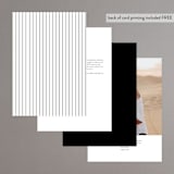 "Opera" - Table Numbers in Tuxedo by Jackie Mangiolino - Back of Card Options